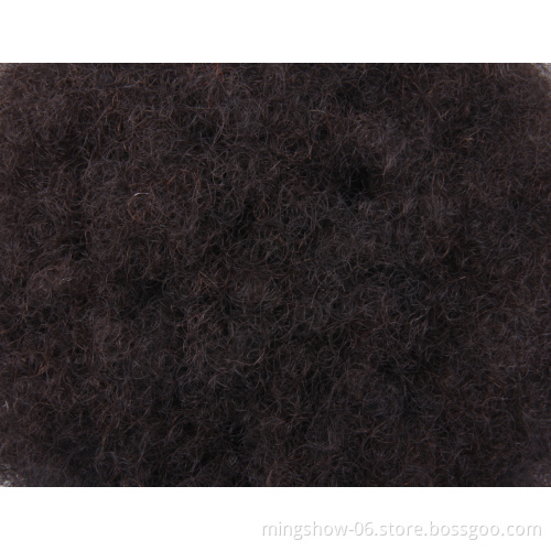 100% human hair black afro training mannequin head for hairdresser
